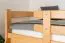 Bunk Bed 120 x 200 cm | Easy Premium Line K24/n | Solid Beech Wood | Natural Lacquer | Convertible to Two Beds