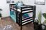 Bunk Bed 120 x 200 cm Easy Premium Line K24/n | Solid Beech Wood | Chocolate Brown Finish | Convertible to Two Single Beds