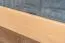 Bunk bed 160 x 190 cm for adults "Easy Premium Line" K24/n, head and footboard straight, solid beech wood, natural lacquered, convertible