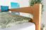 Bunk bed 160 x 190 cm for adults "Easy Premium Line" K24/n, head and footboard straight, solid beech wood, natural lacquered, convertible