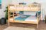 Bunk Bed 160 x 200 cm | Easy Premium Line K24/n | Solid Beech Wood | Natural Lacquer | Convertible to 2 Beds