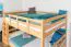Bunk Bed 160 x 200 cm | Easy Premium Line K24/n | Solid Beech Wood | Natural Lacquer | Convertible to 2 Beds