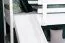 White Bunk Bed with Slide 80 x 200 cm | Solid Beech Wood | Convertible to Two Single Beds | Easy Premium Line K25/n