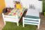 White Bunk Bed with Slide 90 x 190 cm | Solid Beech Wood | Convertible to Two Singles | Easy Premium Line K25/n