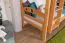 Bunk Bed with Slide 90 x 190 cm | Solid Beech Wood | Convertible to Two Single Beds | Natural Lacquer | Easy Premium Line K27/n
