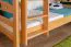 Bunk Bed with Slide 90 x 190 cm | Solid Beech Wood | Convertible to Two Single Beds | Natural Lacquer | Easy Premium Line K27/n
