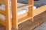 Bunk Bed with Slide 80 x 200 cm | Solid Beech Wood, Natural Lacquer | Convertible to Two Single Beds | Easy Premium Line K27/n