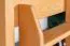 Bunk Bed with Slide 80 x 200 cm | Solid Beech Wood, Natural Lacquer | Convertible to Two Single Beds | Easy Premium Line K27/n