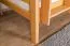 Bunk Bed with Slide 80 x 200 cm | Solid Beech Wood, Natural Lacquer | Convertible to Two Single Beds | Easy Premium Line K27/n