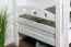 White Bunk Bed with Slide | 80 x 190 cm | Solid Beech Wood | Divisible to Two Beds | "Easy Premium Line" K27/n