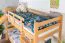 Bunk Bed with Slide 80 x 200 cm | Solid Beech Wood Natural Lacquered | Convertible to Two Single Beds | Easy Premium Line K28/n