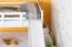 White Loft Bed with Slide 80 x 190 cm | Solid Beech Wood | Convertible to Two Single Beds | Easy Premium Line K28/n