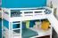 White Bunk Bed with Slide 90 x 200 cm | Solid Beech Wood | Converts to 2 Single Beds | Easy Premium Line K29/n
