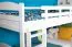 White Bunk Bed with Slide 90 x 200 cm | Solid Beech Wood | Converts to 2 Single Beds | Easy Premium Line K29/n