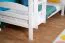 White Bunk Bed with Slide 90 x 200 cm | Solid Beech Wood | Converts to 2 Single Beds | Easy Premium Line K29/n