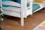 White Bunk Bed with Slide 90 x 200 cm | Solid Beech Wood | Converts to 2 Single Beds | Easy Premium Line K29/n