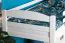 White Bunk Bed with Slide 90 x 200 cm | Solid Beech Wood | Converts to 2 Single Beds | Easy Premium Line K29/n