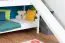 White Bunk Bed with Slide 90 x 200 cm | Solid Beech Wood | Converts to 2 Single Beds | Easy Premium Line K29/n