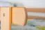 Loft Bed with Slide 90 x 200 cm | Solid Beech Wood, Natural Lacquer | Convertible "Easy Premium Line" K30/n