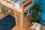 Loft Bed with Slide 80 x 200 cm | Solid Beech Wood Natural Lacquer | Convertible to Single Bed | Easy Premium Line K30/n