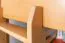Large Loft Bed with Slide 160 x 200 cm | Solid Beech Wood | Natural Lacquer | Convertible to Single Bed | Easy Premium Line K31/n