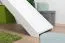 Large White Loft Bed with Slide 120 x 190 cm | Solid Beech Wood | Convertible | Easy Premium Line K31/n