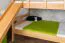 Large Bunk Bed with Slide 120 x 200 cm | Solid Beech Wood | Natural Lacquer | Converts to Two Single Beds | Easy Premium Line K32/n