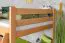 Large Bunk Bed with Slide 120 x 200 cm | Solid Beech Wood | Natural Lacquer | Converts to Two Single Beds | Easy Premium Line K32/n