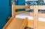 Large Bunk Bed with Slide 140 x 190 cm | Solid Beech Wood | Natural Lacquered | Convertible to Two Single Beds | Easy Premium Line K32/n