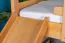 Large Bunk Bed with Slide 140 x 190 cm | Solid Beech Wood | Natural Lacquered | Convertible to Two Single Beds | Easy Premium Line K32/n