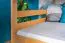 Large Bunk Bed with Slide 140 x 190 cm | Solid Beech Wood | Natural Lacquered | Convertible to Two Single Beds | Easy Premium Line K32/n