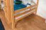 Large Bunk Bed with Slide 140 x 190 cm | Solid Beech Wood | Natural Lacquered | Convertible to Two Single Beds | Easy Premium Line K32/n