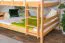 Large Bunk Bed with Slide 160 x 190 cm | Solid Beech Wood | Natural Lacquered | Converts to Two Single Beds | Easy Premium Line K32/n