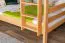 Large Bunk Bed with Slide 160 x 190 cm | Solid Beech Wood | Natural Lacquered | Converts to Two Single Beds | Easy Premium Line K32/n