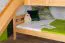 Large Bunk Bed with Slide 160 x 190 cm | Solid Beech Wood | Natural Lacquered | Converts to Two Single Beds | Easy Premium Line K32/n