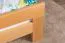 Double bed "Easy Premium Line" K6 in extra length, 140 x 220 cm solid beech wood nature