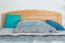 Single bed / guest bed "Easy Premium Line" K7 incl.1 cover panel, 140 x 200 cm solid beech wood natural