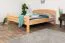 Double Bed "Easy Premium Line" K7 | Solid Beech Wood | 160 x 200 cm | Natural Finish | Modern Design