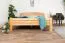 Double Bed "Easy Premium Line" K7 | Solid Beech Wood | 160 x 200 cm | Natural Finish | Modern Design