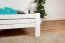Double Bed Easy Premium Line K7 | 160 x 200 cm | Solid Beech Wood | White Lacquered | Modern Design