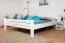 Double Bed Easy Premium Line K7 | 160 x 200 cm | Solid Beech Wood | White Lacquered | Modern Design