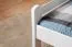 Double Bed Easy Premium Line K7 | 160 x 200 cm | Solid Beech Wood | White Lacquered | Modern Design