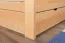 Youth Bed Easy Premium Line K7 | Solid Beech Wood | 140 x 200 cm | 2 Drawers & Cover Panel | Natural Finish