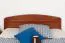 Youth Bed Easy Premium Line K7 | 160 x 200 cm | Solid Beech Wood | Cherry Finish | 1 Cover Panel Included