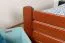 Youth Bed Easy Premium Line K7 | 160 x 200 cm | Solid Beech Wood | Cherry Finish | 1 Cover Panel Included