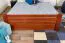 Youth Bed Easy Premium Line K7 | 160 x 200 cm | Solid Beech Wood | Cherry Finish | 1 Cover Panel Included