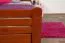 Youth Bed Easy Premium Line K7 | 160 x 200 cm | Solid Beech Wood | Cherry Finish | 1 Cover Panel Included
