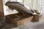 Double Bed Matam 21 with Slatted Frame | Oak Finish | 160 x 200 cm | Elegant Storage Solution