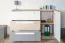 Children's Chest of Drawers Greeley 08 | Beech/White/Platinum Grey | 93 x 138 x 40 cm | 1 Door, 3 Drawers, 2 Compartments