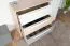 Children's Chest of Drawers Greeley 08 | Beech/White/Platinum Grey | 93 x 138 x 40 cm | 1 Door, 3 Drawers, 2 Compartments